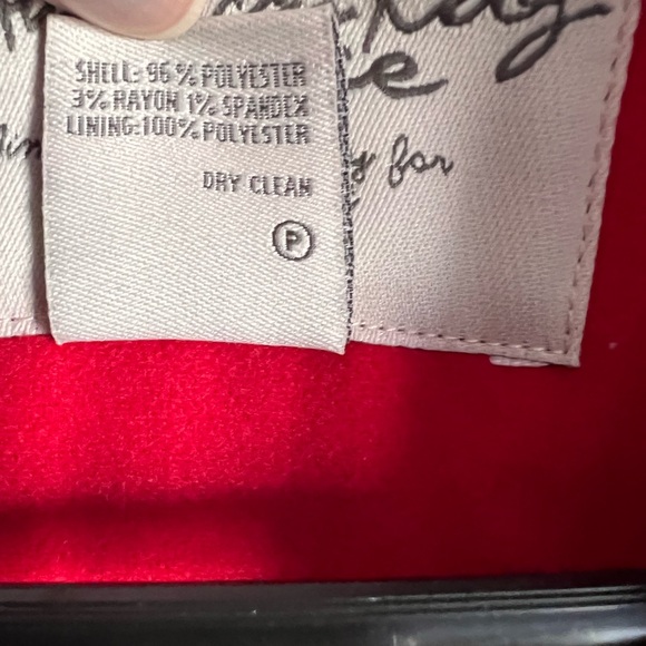 American Rag Red Pea Coat Size Large - Picture 10 of 10